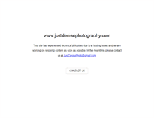 Tablet Screenshot of justdenisephotography.com